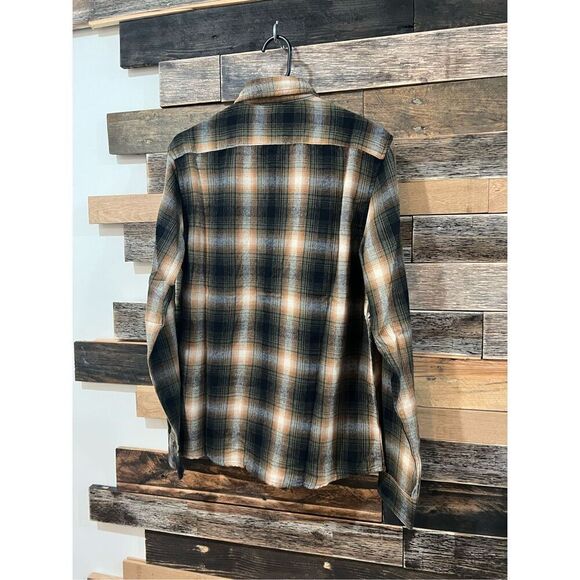 Tailor Vintage NWT evergreen lodge Plaid Long Sleeve Men Button Down Shirt sz S - Picture 4 of 8